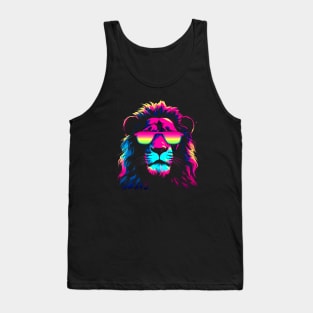 Synthwave Lion #2 Tank Top